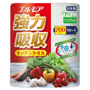 4971633172746 エルモア強力吸収キッチンタオル4ロール50カットx16パック