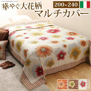 (LINE�N�[�|���L)�y���F1�z61001046BR ���� ����s�E�����[�J�[�����s�� �C�^���A�� �}���`�J�o�[ �t�B�I�[�� 200×240cm �u���E��
