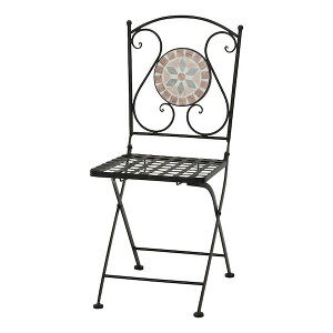 【個数:2個】不二貿易 4953980106582 【2個入】 直送 代引不可・他メーカー同梱不可 モザイクチェアー 花柄 US221362