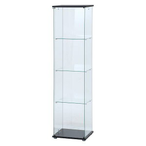 【個数:1個】不二貿易 4953980988805 直送 代引不可・他メーカー同梱不可 ガラスコレクションケース クリア 4段 TMG−G130