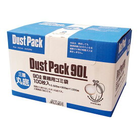 KDSA603 三層丸底半透明 ダストパック 90L 100枚入