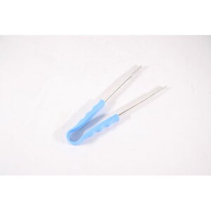 4994665080421 エムテートリマツ MT 18−8抗菌Pc柄ワニ口トング 4−BL ブルー 大泉合成 PP柄