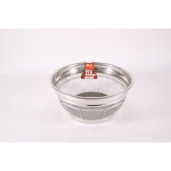 4977544000055 本間冬治工業 弁慶 18−8F型ざる 普通目27．5cm 14ms ステンレス丸ざる BK