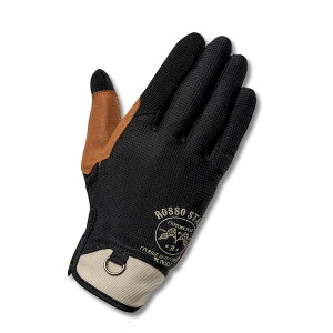 J-AMBLE RSG366/BK/BEIGE/XS RossoStyleLab ミリタリーメッシュグローブ ブラック/ベージュ XSサイズ RSG366 RSG366BKBEIGEXS