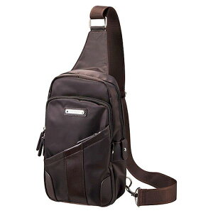 【個数:1個】K60803118 直送 代引不可・他メーカー同梱不可 ユミカツラ ボディバッグ 28×16×7cm YUMI KATSURA メンズライン ブラウン