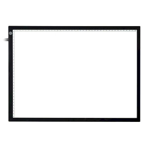 【個数:1個】GDTSA3SBK 直送 代引不可・他メーカー同梱不可 サンコー 超軽量 無段階調光LEDトレース台 A3