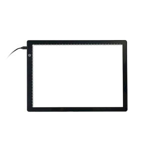 【個数:1個】GDTSA4SBK 直送 代引不可・他メーカー同梱不可 サンコー 超軽量 無段階調光LEDトレース台 A4