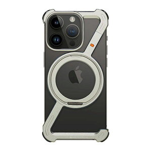 【個数:1個】HR27182I16PR 直送 代引不可・他メーカー同梱不可 Hacray ハクライ 360 RingStandバンパー for iPhone 16 Pro アルミ・シルバー