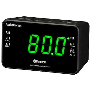 (LINE�N�[�|���L)�I�[���d�@ RAD-MBT101Z Bluetooth�Ή��N���b�N���W�I LED�P�x4�i�K�^4�D4W�^�X�k�[�Y���X���[�v�@�\�^���C�hFM�^�u���b�N RADMBT101Z
