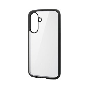 (LINE�N�[�|���L)�G���R�� ELECOM PM-G254TSLFCBK Galaxy A36 5G SC�|54F �P�[�X �n�C�u���b�h �Ռ��z�� �y�� ���^ �J���������Y�ی�݌v �X�g���b�v�z�[���t �u���b�N PMG254TSLFCBK
