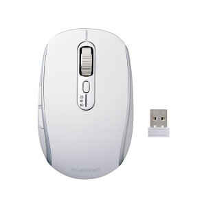 (LINE�N�[�|���L)�G���R�� ELECOM M-PN10MBMSWH ���C�����X�}�E�X Bluetooth �^ ���� 2�D4GHz ���Ή� �É� �[�d�� Type�HC �K���X�ʑΉ� 8�{�^�� M�T�C�Y �z���C�g MPN10MBMSWH