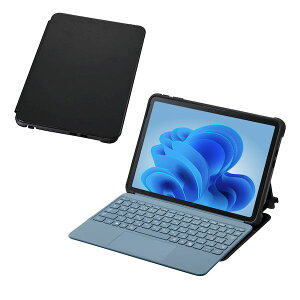 (LINE�N�[�|���L)�G���R�� ELECOM TB-MSP25HVCKFBK Surface Pro 12 �C���` �P�[�X �X�^���h�@�\ �Ռ��z�� �L�[�{�[�h�Ή� �u���b�N TBMSP25HVCKFBK