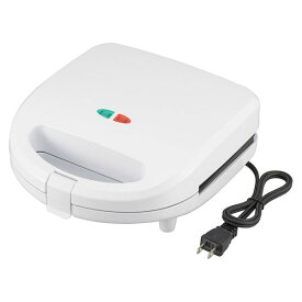 オーム電機 COK-YH71-W ホットサンドメーカー 食パン8枚・10枚切用／520W／ホワイト COKYH71W