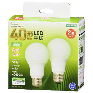 �I�[���d�@ LDA5N-G AG52 2P LED�d�� 40�`�����^590lm�^�����F�^E26�^�S�����z��280°�^���`���Ή� LDA5NGAG522P 2��