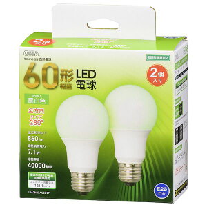 �I�[���d�@ LDA7N-G AG52 2P LED�d�� 60�`�����^860lm�^�����F�^E26�^�S�����z��280°�^���`���Ή� LDA7NGAG522P 2��