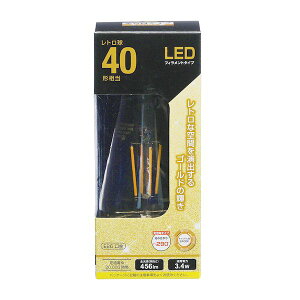 �I�[���d�@ LDF3L C6/GST64 LED�t�B�������g�^�C�v�d�� ���g���� 40�`�����^456 lm�^3�D4W�^�L�����h���F2400K�^E26�^�S�����z��290° LDF3LC6GST64