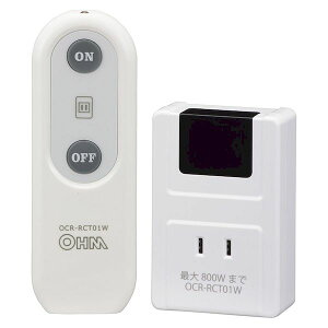 �I�[���d�@ OCR-RCT01W �����R���R���Z���g �d�C����ON�^OFF�� �ő�800W�܂Ł^�z���C�g OCRRCT01W