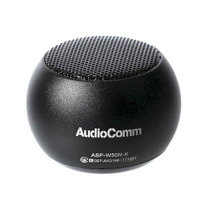 �I�[���d�@ ASP-W50N-K Bluetooth���C�����X�~�j�X�s�[�J�[ �A���~�{�f�B�^microUSB�[�d�^�o��3W�^�u���b�N ASPW50NK