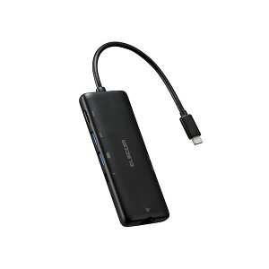 �G���R�� ELECOM DST-070BPBK USB Type�|C �h�b�L���O�X�e�[�V���� 7�|in�|1 ���^ �n�u PD 85W�o�� �}���[�d �u���b�N DST070BPBK