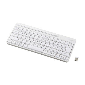 �G���R�� ELECOM TK-QT11MDMWH ���C�����X�L�[�{�[�h �É� �e���L�[���X 2�D4GHz���� USB���V�[�o�[ USB�|A ���{��z�� AI�N���L�[���� �z���C�g TKQT11MDMWH