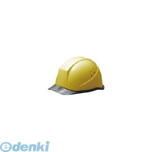 【受注生産品 納期-約1ヶ月】ミドリ安全 SC11PCLVRAKPY バイザー型 通気孔付ヘルメット イエロー