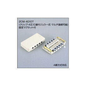 三和電気工業 2CM-4010T ボタン電話用MJロ－ゼット RJ－11 4C 10連【サンワD】 2CM4010T