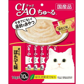 いなばペットフード 4901133720352 CIAO ちゅ～る まぐろ ほたて味 14g×10本入り SC－125 チャオ ちゅーる まぐろほたて味 チャオちゅーる おやつ