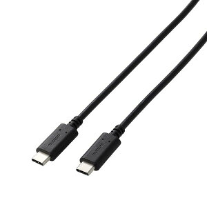GR ELECOM GM-CC20BK USB Type|C P[u C to C USB2D0 2m PD 60W }[d PS5 PS4 Rg[[ Ot HDD SSD  USB C@Ή ubN GMCC20BK