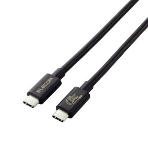 ELECOM GR USB4-V2CCE10NBK TypeCP[u (C to C) 1m [d/f[^] PD EPR 240W [d 5A USB4 ubN USB4V2CCE10NBK