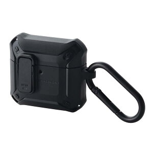 ELECOM GR AVA-AP06ZEROLBK AirPods 4 P[X ϏՌ yCX/MagSafe[dΉz Ռz t^JbN@\ ZEROSHOCK Lock ubN AVAAP06ZEROLBK