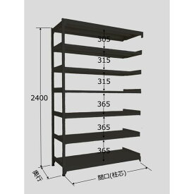 【個人宅配送不可】サカエ SAKAE RLK-3117R 直送 代引不可・他メーカー同梱不可 ラークラック ブラック／150kg／高さ2400／連結 RLK3117R