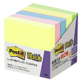 3M スリーエム 650-5SSAP ポストイット強粘着ノート5個 4色混色 6505SSAP ジャパン パステルカラー 強粘着ノートパステルカラー