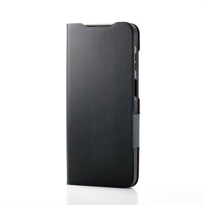 ELECOM �G���R�� PM-G253PLFUBK Galaxy A25 5G �P�[�X ���U�[ �J�o�[ �蒠�^ �}�O�l�b�g �t���b�v �Ռ��z�� ���y�� ���^ �X�^���h�@�\�t UltraSlim �u���b�N PMG253PLFUBK
