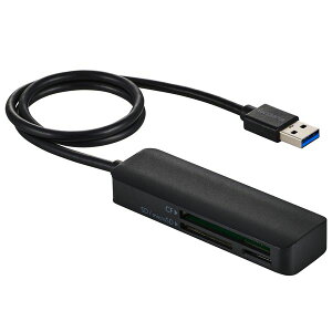 �G���R�� ELECOM MR3-C30BK �J�[�h���[�_�[ USB3�D2 Gen1 �����]�� SD microSD �R���p�N�g�t���b�V�� 3�X���b�g Windows11�^Mac�Ή� �u���b�N MR3C30BK