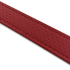 グロンドマン GRONDEMENT T8625C270S0 汎用レザーベルト【タンデムベルト】／カラー：エンボスレッド／ステッチ：透明／長さ：86cm／幅：2．5cm