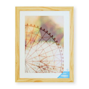 大仙 C028D3506 写真額 ベルン ナチュラル ワイド四つ切 箱入 ガラスカバー