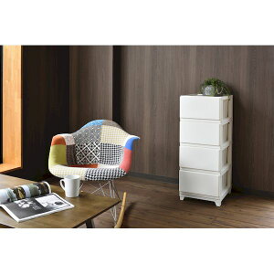 JEJ DCN-CV4WH 直送 代引不可・他メーカー同梱不可 デコニーシーヴォ4段 ホワイト DCNCV4WH