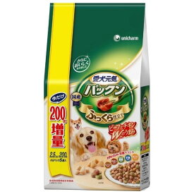 4520699618080 ゲインズ・パックン ビーフ野菜小魚2．5Kg【キャンセル不可】 愛犬元気 ゲインズパックン 全成長段階用 ユニチャーム チーズ入り