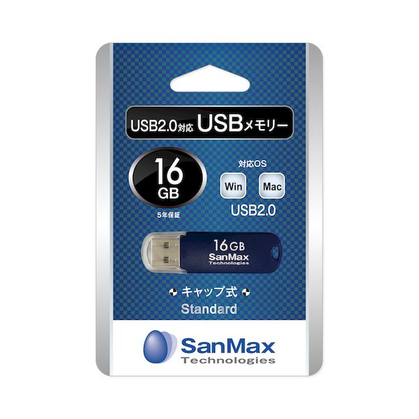 サンマックス SanMax SU2S16C USB2．0対応USBメモリー