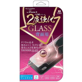 4982416625663 【6個入】 iPhoneX対応 バリ硬2度強化ガラス 背面用マットタイプ iPX－GLAGWB【キャンセル不可】