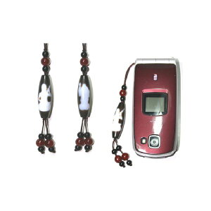 60788 【3個入】大黒天・弁財天 天珠ストラップK8756【キャンセル不可】