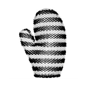 4544877507027 【2個入】スプラコール ハニカム ミット ソフトタイプ ブラック&ホワイト【キャンセル不可】 バスミット スティミュライト 角質ケア supracor ボディスポンジ