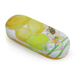 4958762113932 【20個入】A−139 転写ケースレモン【キャンセル不可】 レモンメガネケース 転写めがねケース ハードタイプ 型崩れ防止 内側にも柄 持ち運び デザイン 旅行 眼鏡 出張