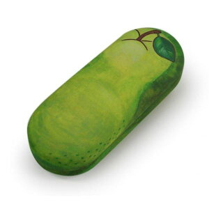 4958762113949 【20個入】A−139 転写ケース洋ナシ【キャンセル不可】 洋ナシメガネケース 転写めがねケース ハードタイプ 型崩れ防止 内側にも柄 持ち運び デザイン 旅行 眼鏡 出張