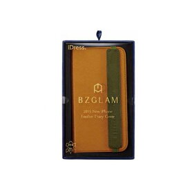 4982416724175 【2個入】 iphone6sPlus BZGLAM レザーダイアリーカバー ブラウン 33518【キャンセル不可】