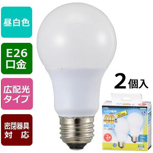 �I�[���d�@ LDA5N-G AG53 2P LED�d�� 40�`�����^550lm�^�����F�^E26�^�L�z��200°�^���`���Ή��^2�� LDA5N�|G AG53 2P LDA5NGAG532P OHM