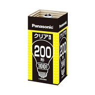 パナソニック電工 Panasonic L100V200W 200Wクリア電球