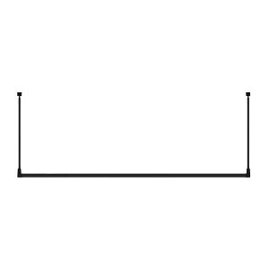 川口技研 SPU-6518-BL ホスクリーン 軒天用物干 SPU型 650mm ブラック SPU6518BL