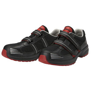 【個人宅配送不可】【個数:1個】4979058882417 直送 代引不可・他メーカー同梱不可 ダイナスティライト 安全スニーカー JSAA認定 B種合格 DL−23M ブラック×レッド 25.5