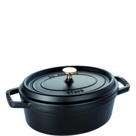 3272341011251 ストウブピコ・ココットオーバルブラック11cm40500－111 staub RST3501 楕円 IH対応 ホーロー鍋 両手鍋 オーバルシチューパン